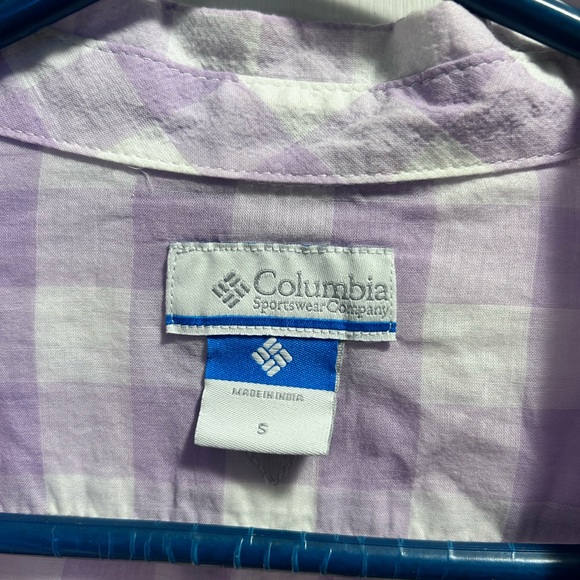 Columbia PFG Lavender Checkered Shirt - Picture 2 of 7